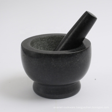 black granite mortar and pestle 5"